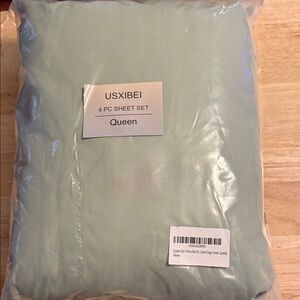 Queen Sheet Set in SAGE GREEN